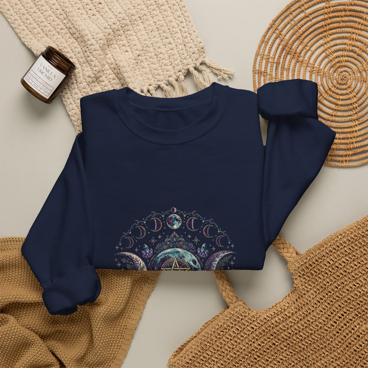 Blessed Be — Pagan Triple Moon Goddess Sweatshirt