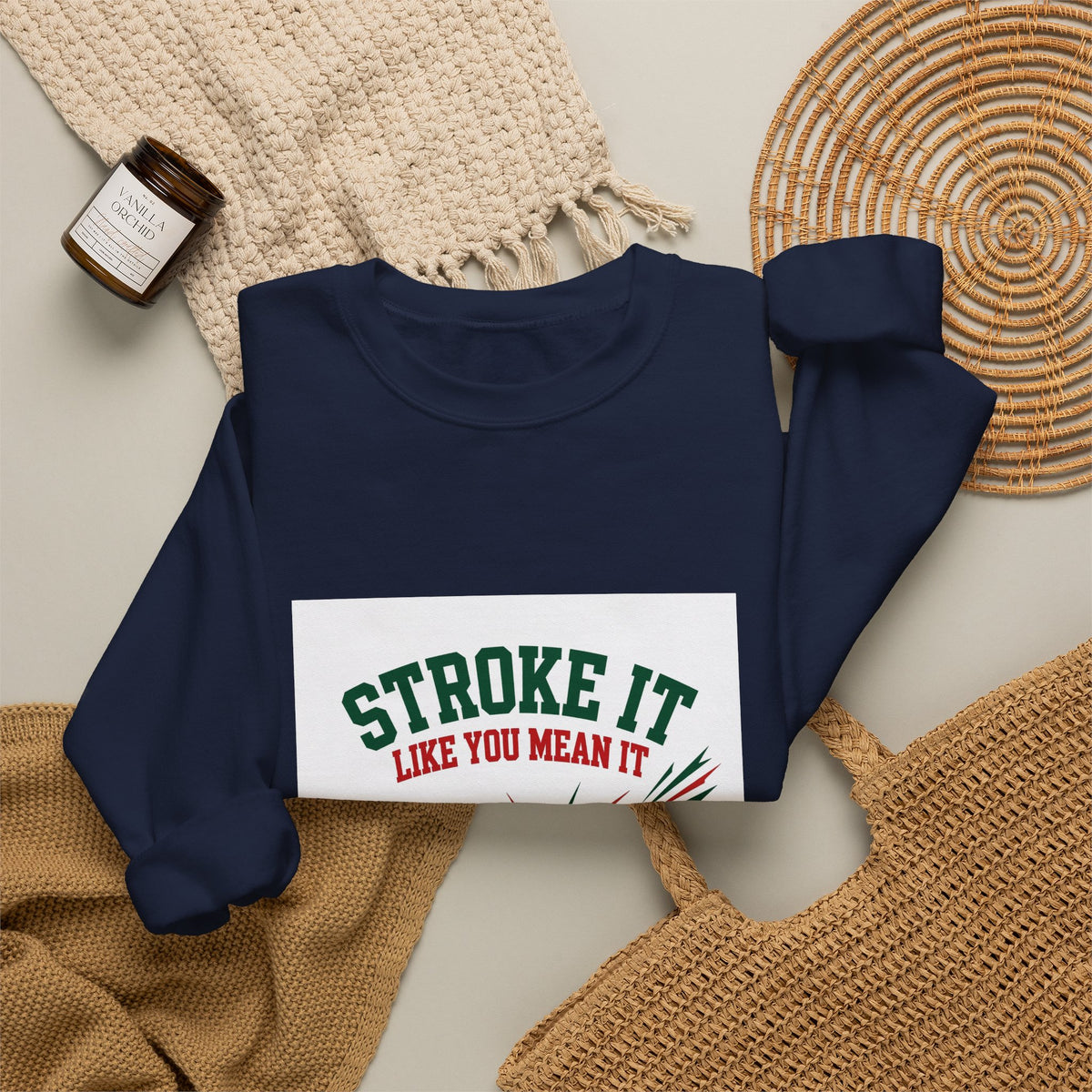 Stroke It Like You Mean It — Funny Pool Sweatshirt