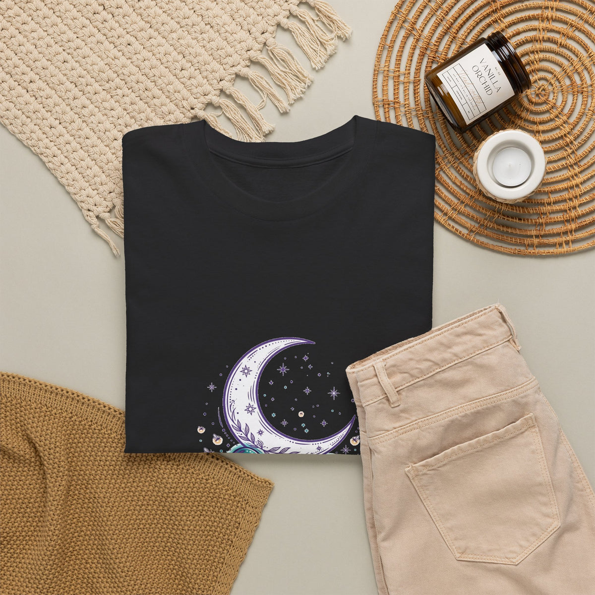 Mystical Mushroom Moon T-Shirt | Fairy Forest Tee