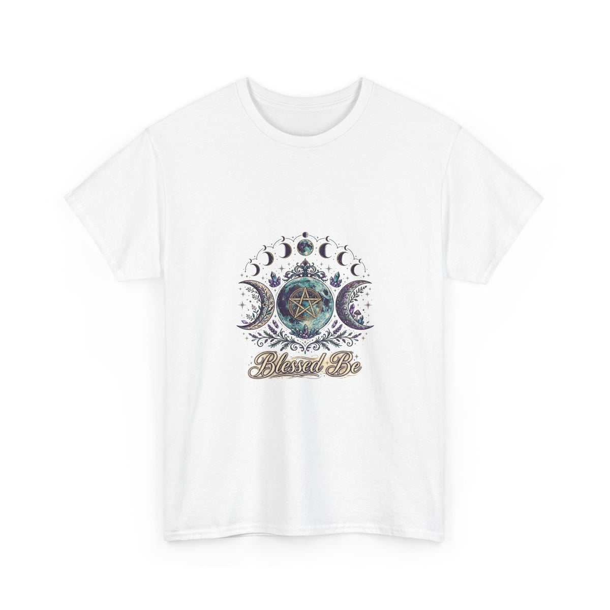 Blessed Be — Pagan Triple Moon Goddess T-Shirt