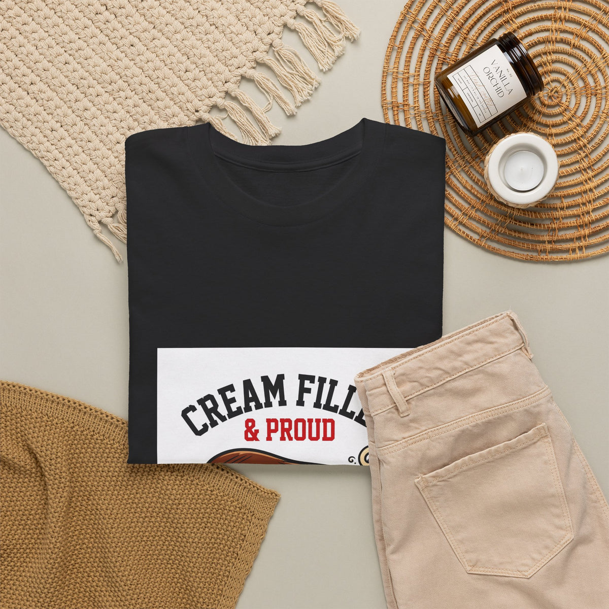 Cream Filled & Proud — Funny Food T-Shirt