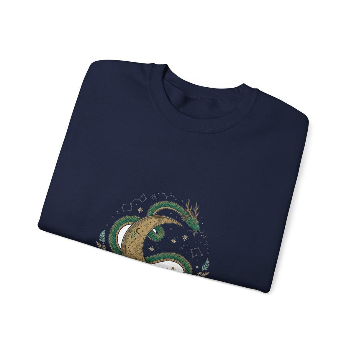 Celestial Snake and Moon Sweatshirt
