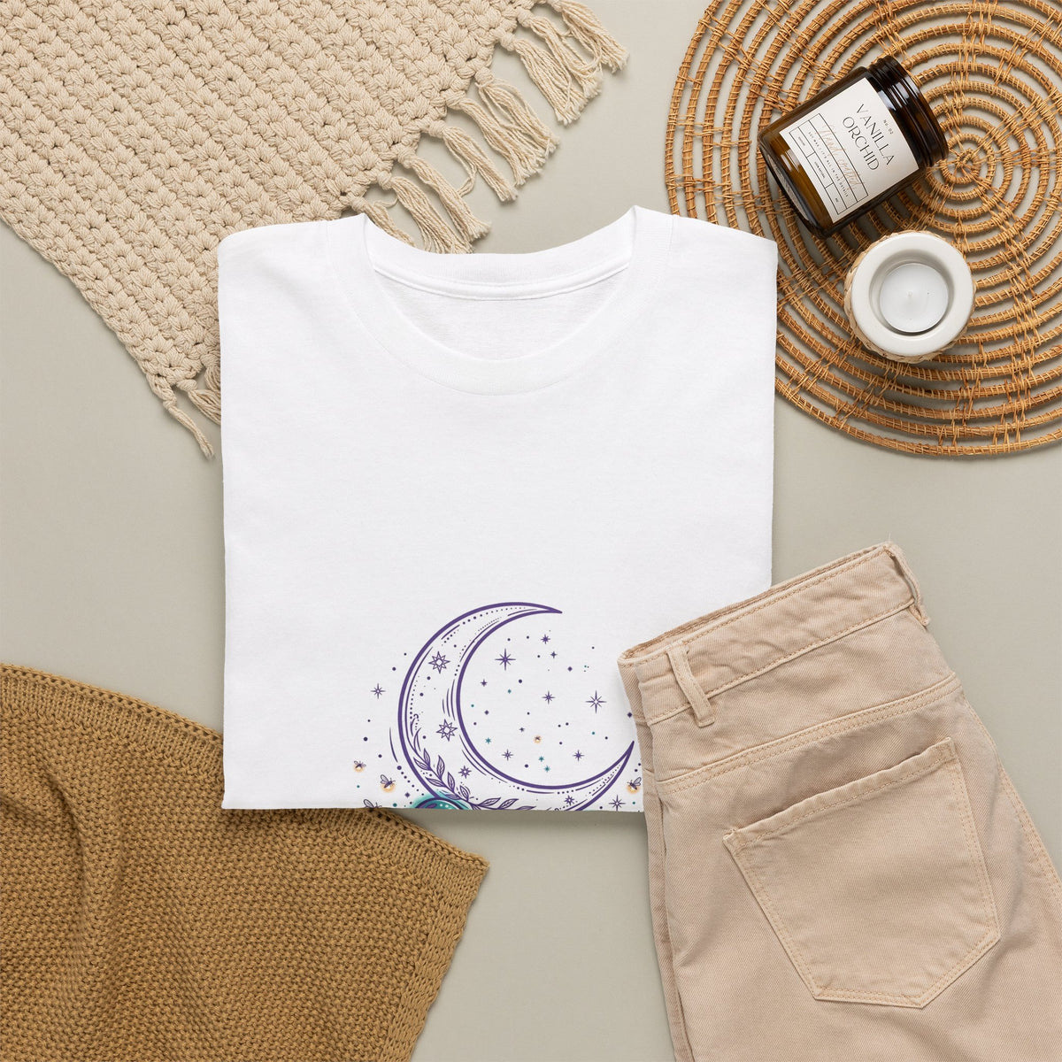 Mystical Mushroom Moon T-Shirt | Fairy Forest Tee
