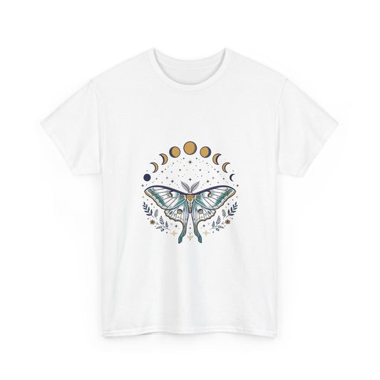 Celestial Luna Moth T-Shirt | Mystical Moon Phases Tee