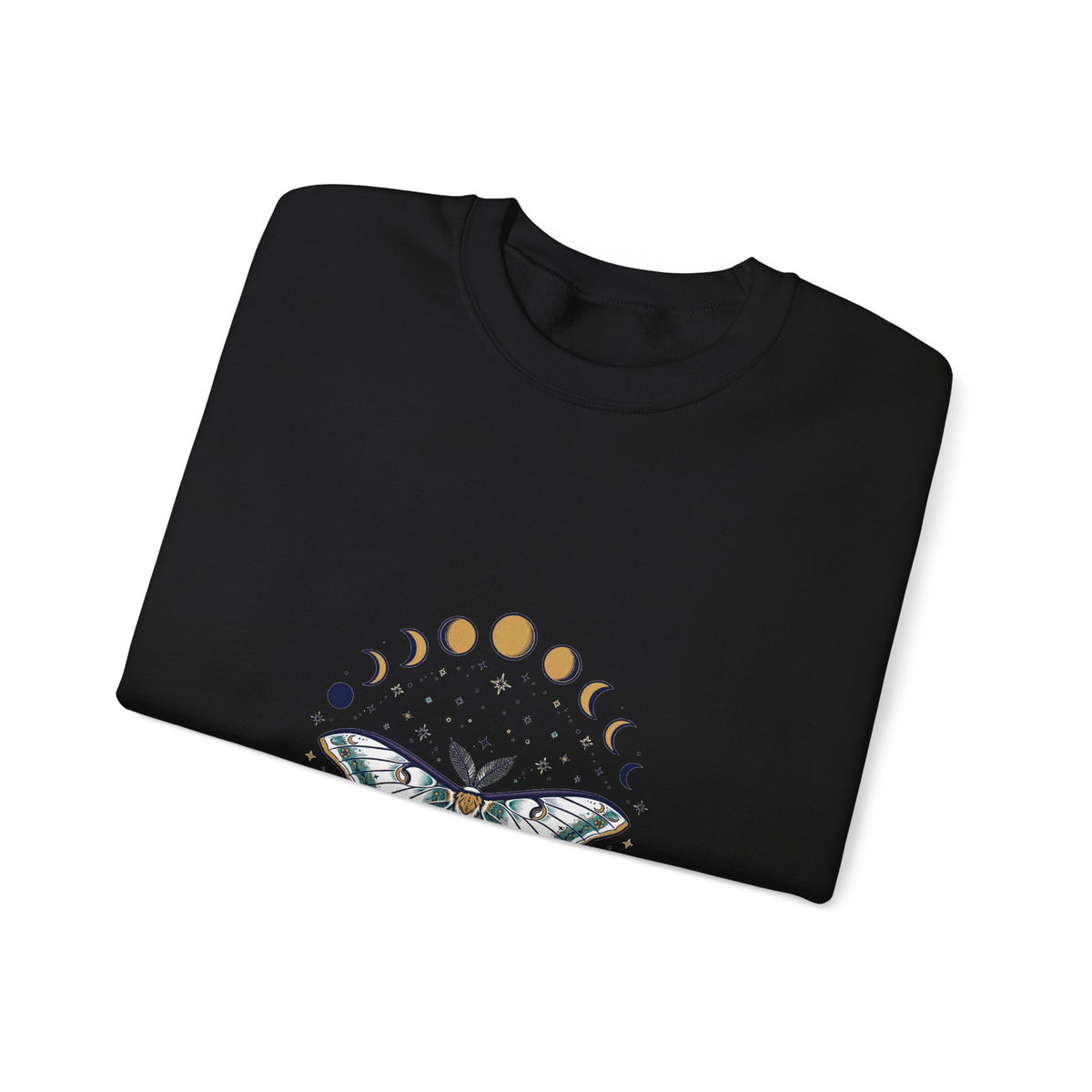 Celestial Luna Moth Sweatshirt | Cozy Witchy Crewneck