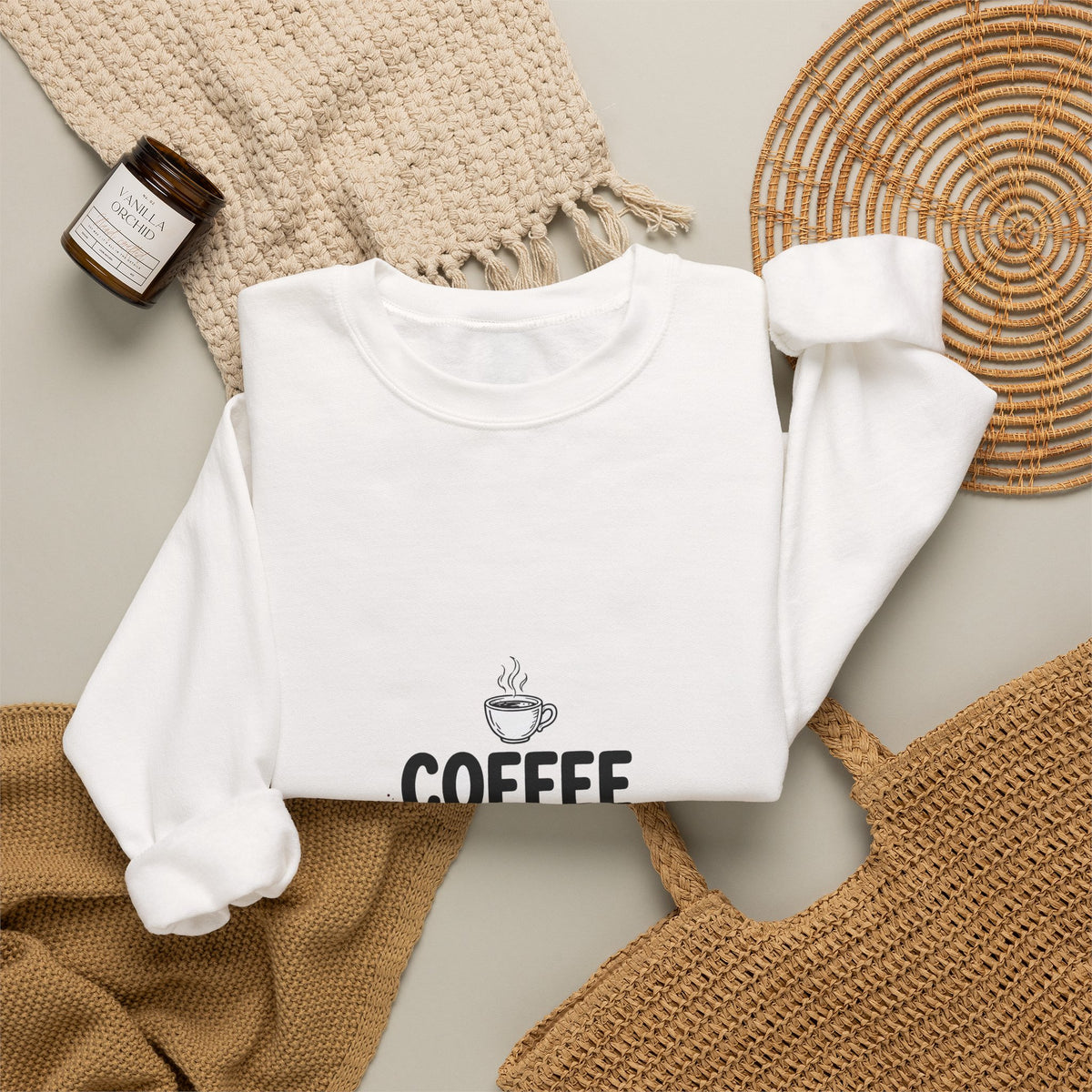 Coffee Sarcasm Wine Funny Sweatshirt