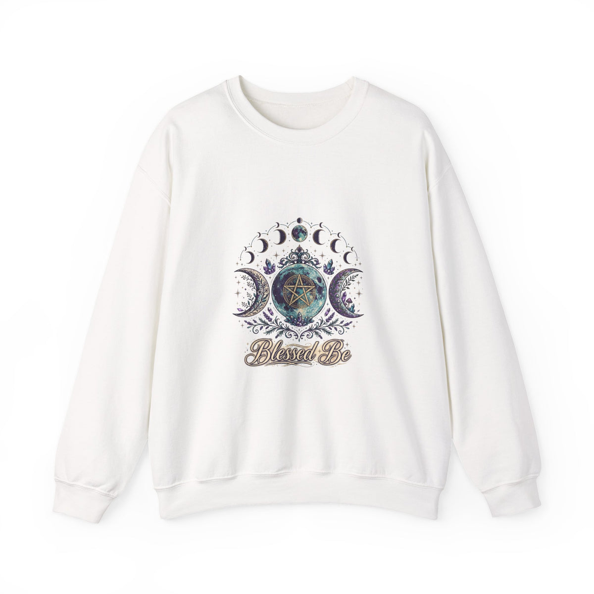 Blessed Be — Pagan Triple Moon Goddess Sweatshirt