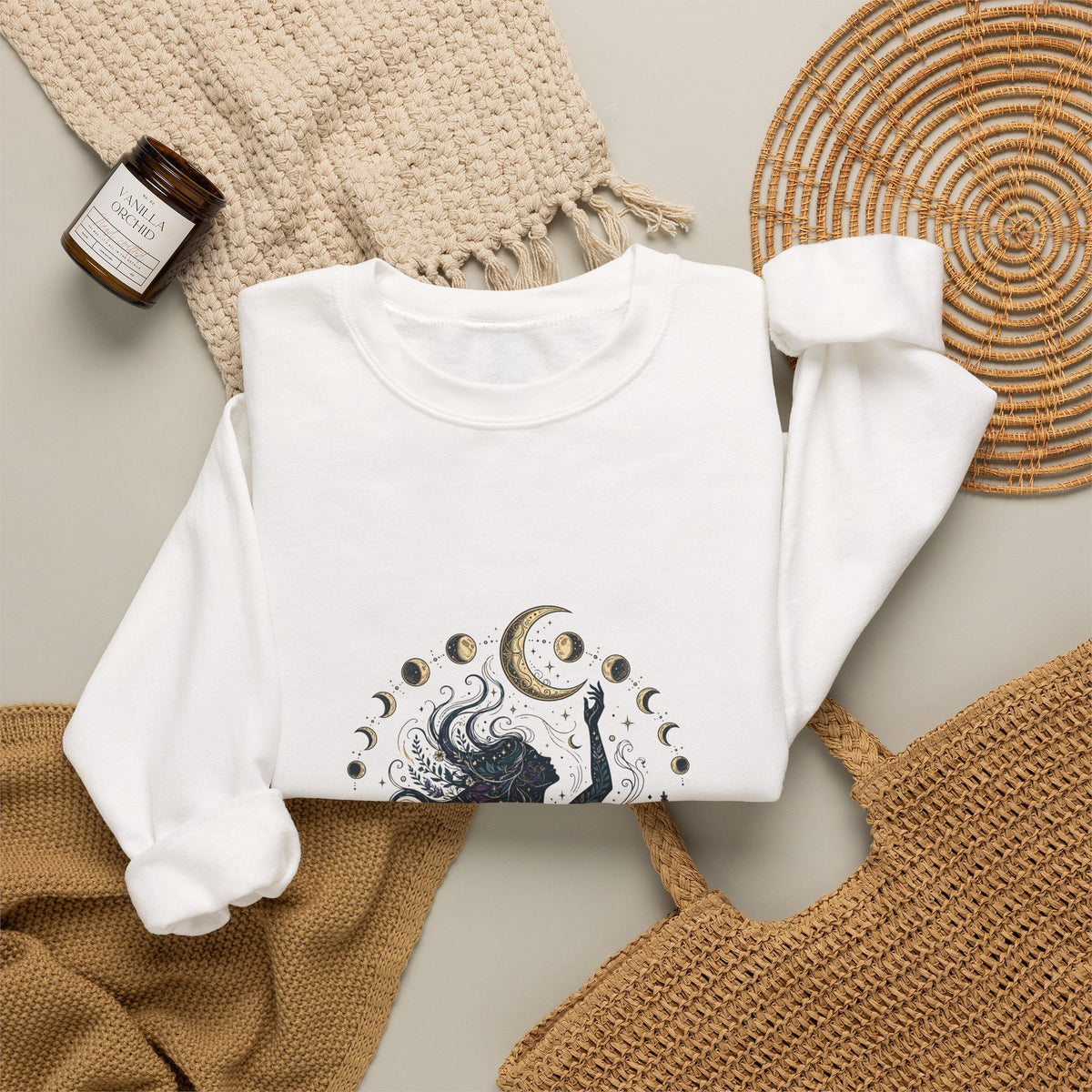 Moon Witch — Celestial Goddess Sweatshirt