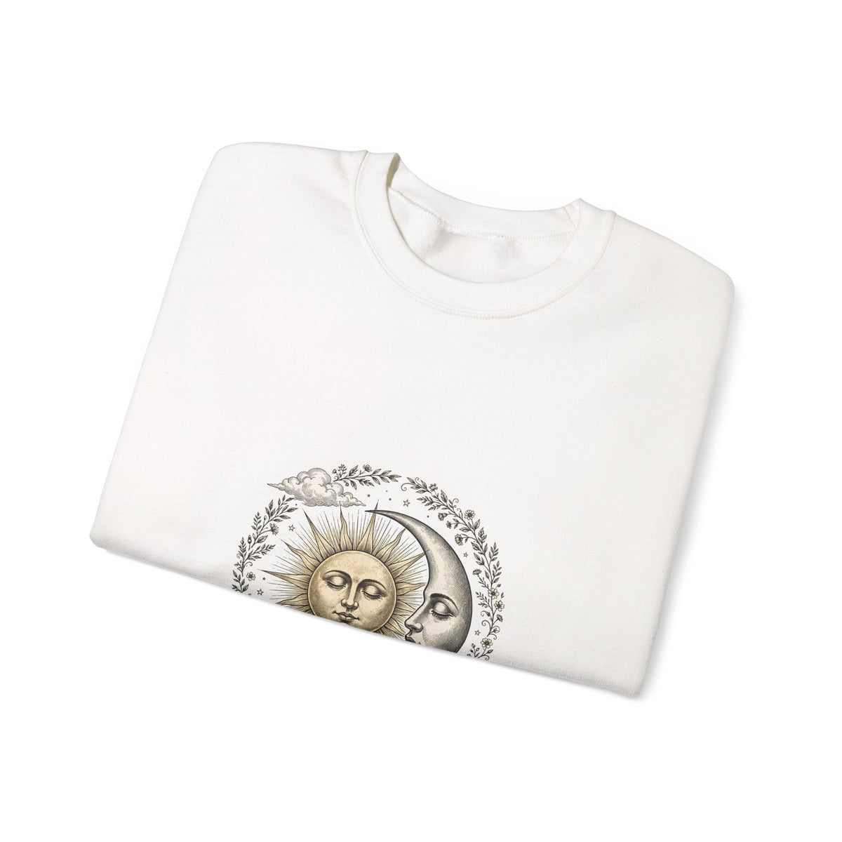 Vintage Celestial Sun and Moon Sweatshirt