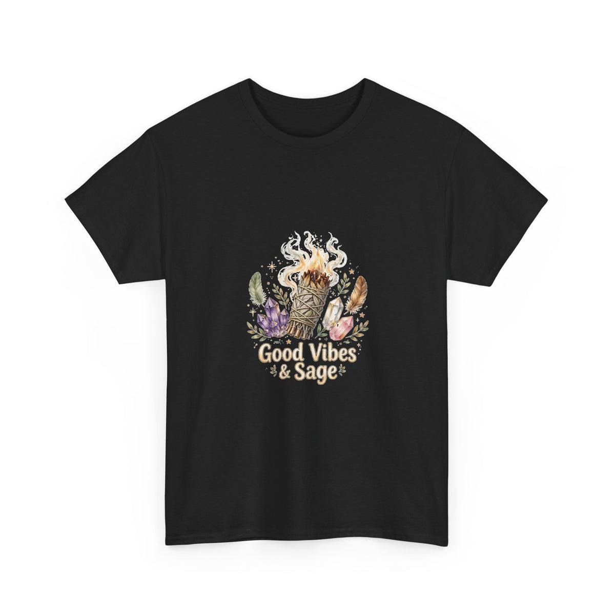 Good Vibes & Sage — Spiritual T-Shirt