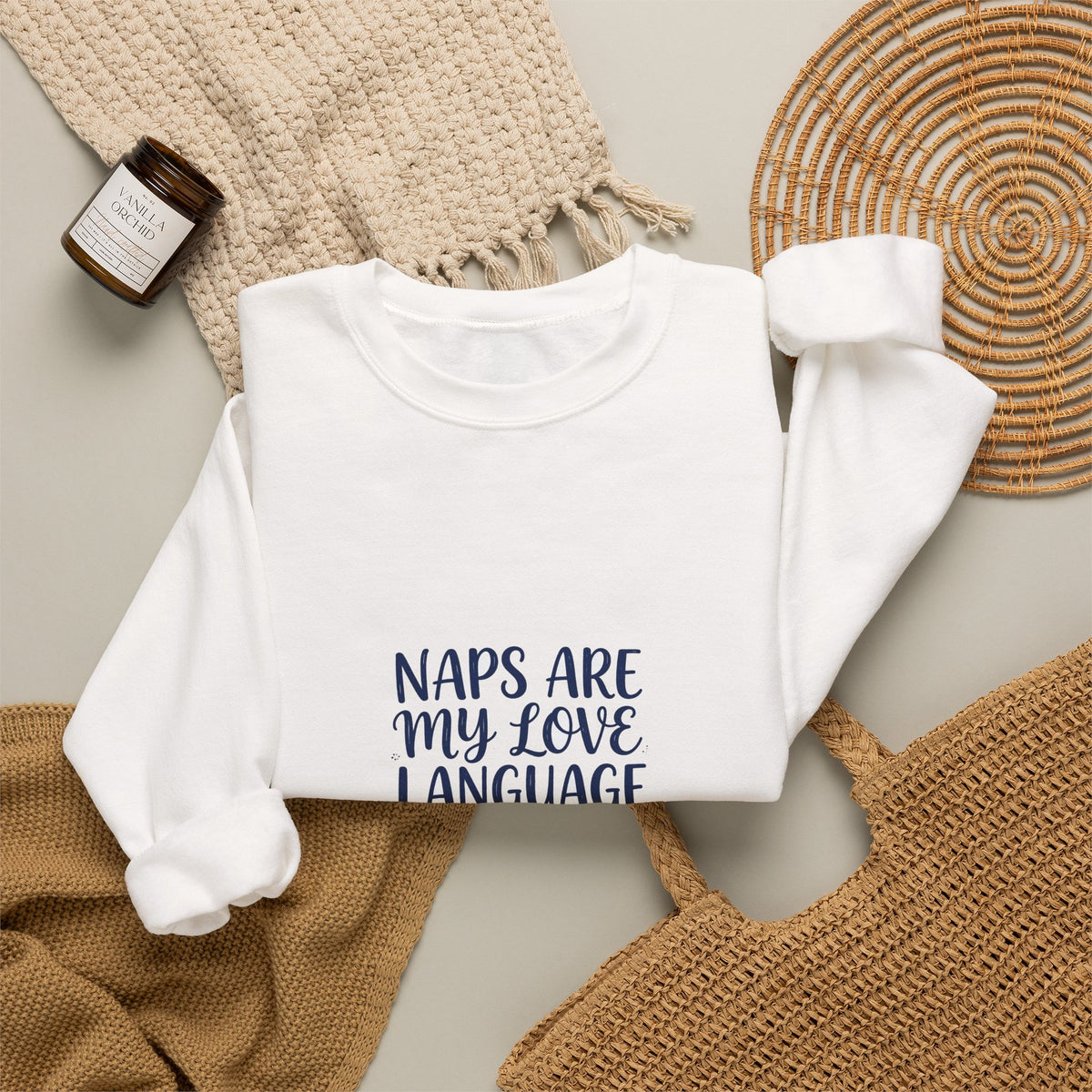 Naps Are My Love Language Funny Sweatshirt