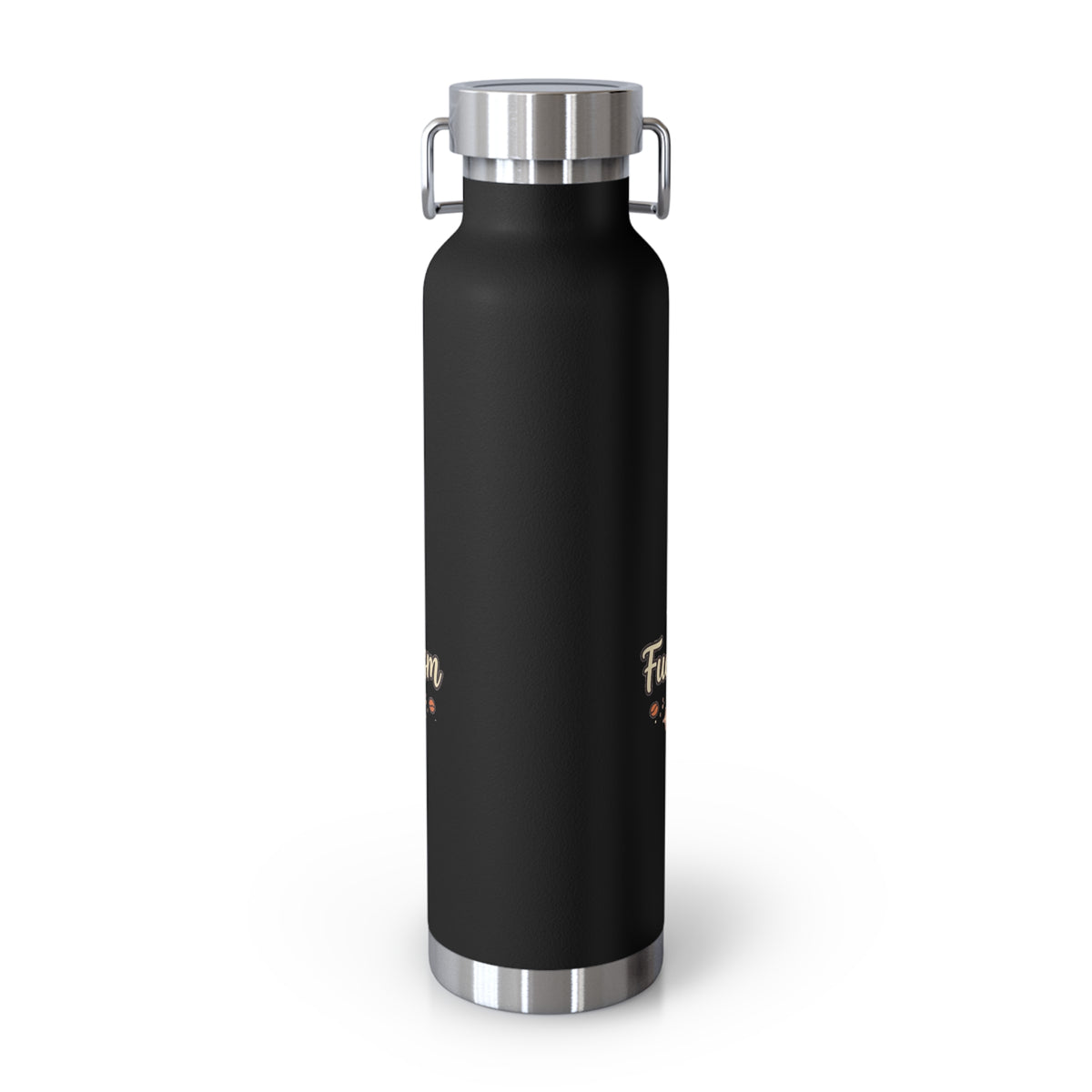 Fueled by Coffee & Sarcasm — Funny 22oz Copper Vacuum Insulated Bottle