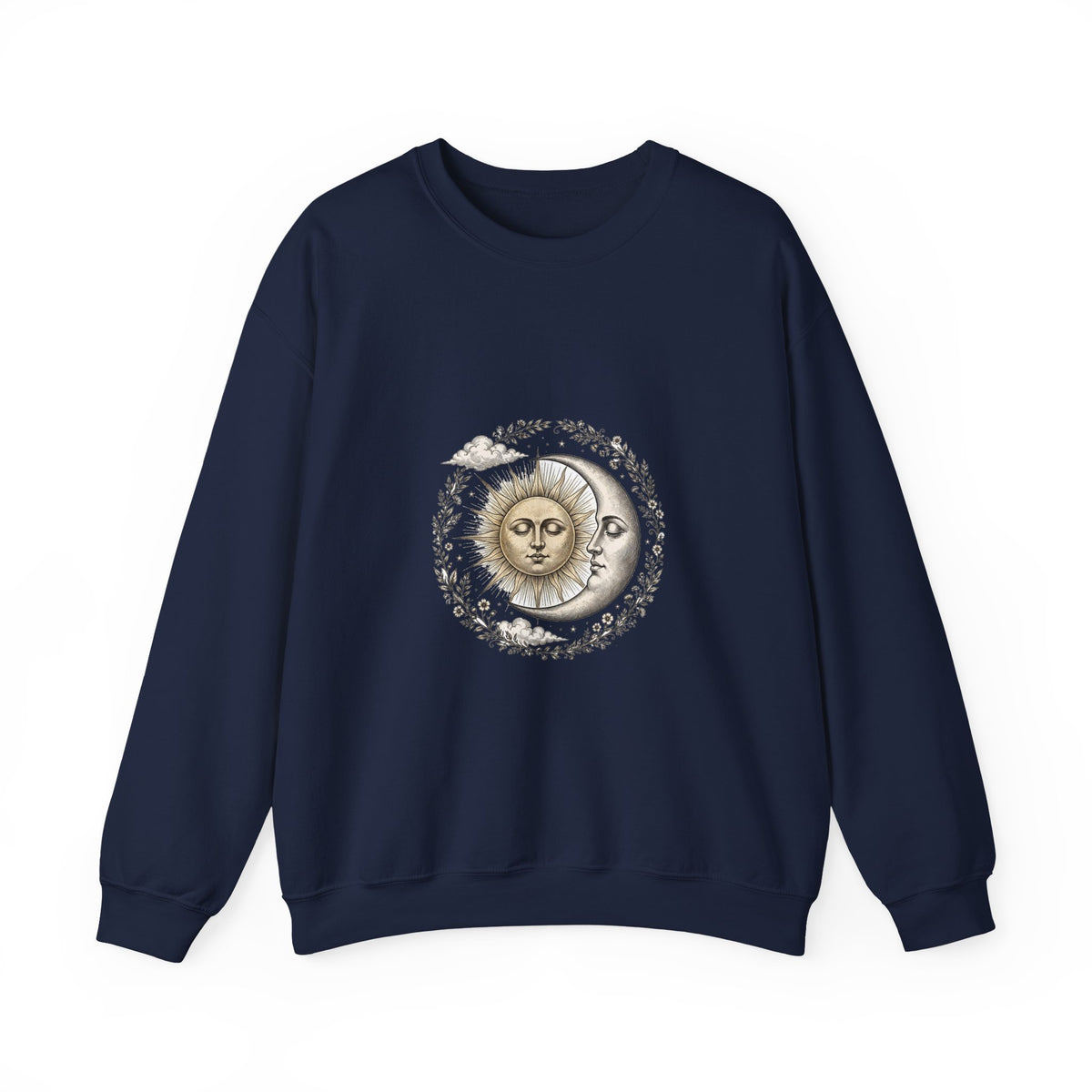 Vintage Celestial Sun and Moon Sweatshirt
