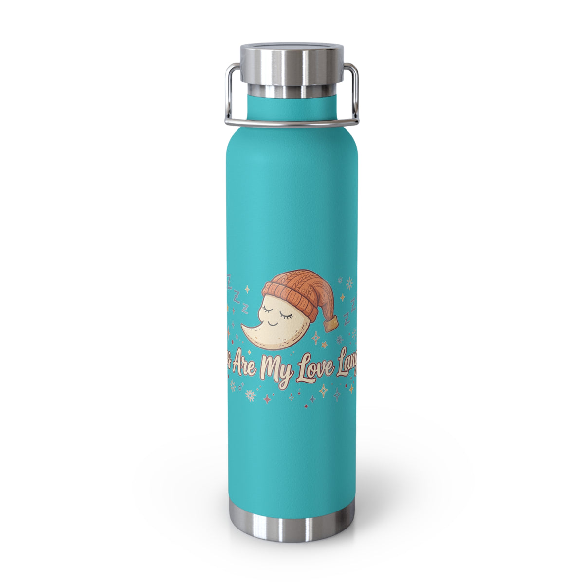 Naps Are My Love Language — Funny 22oz Copper Vacuum Insulated Bottle