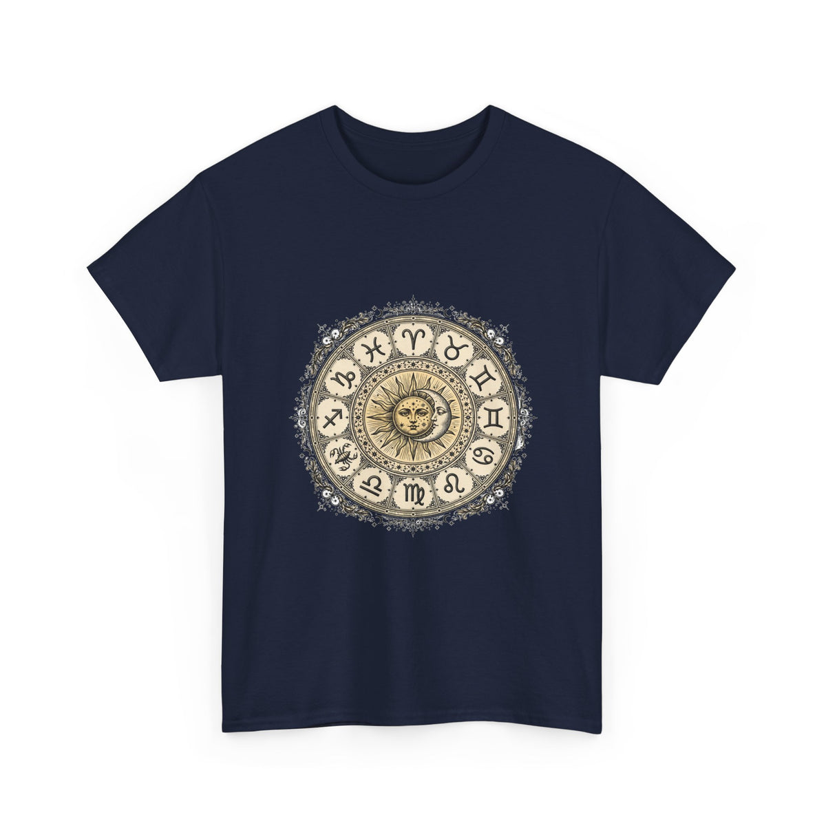 Zodiac Wheel Astrology T-Shirt | Celestial Horoscope Tee