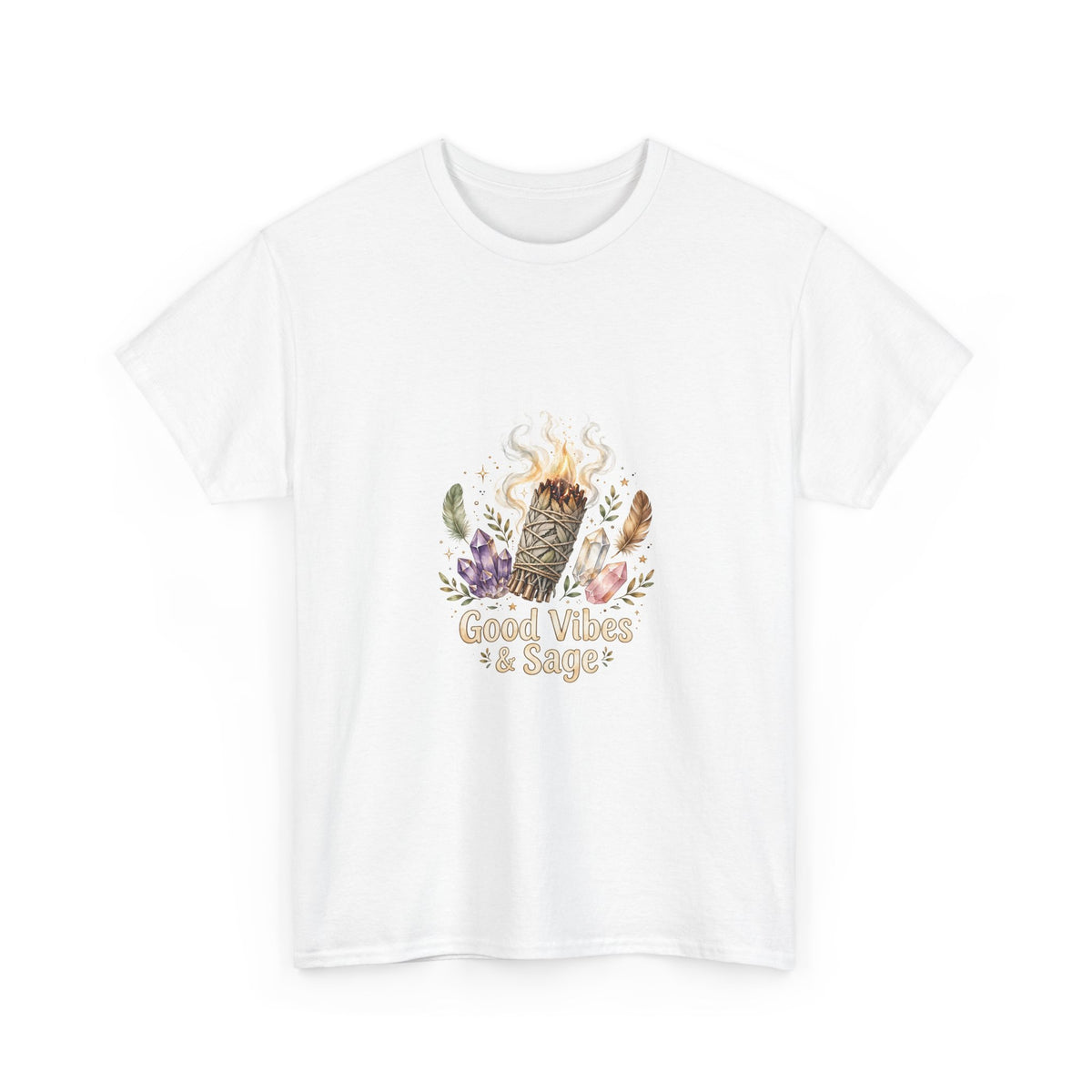 Good Vibes & Sage — Spiritual T-Shirt