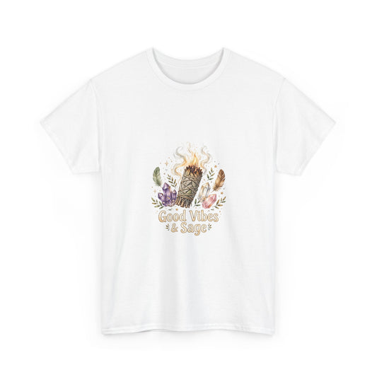 Good Vibes & Sage — Spiritual T-Shirt