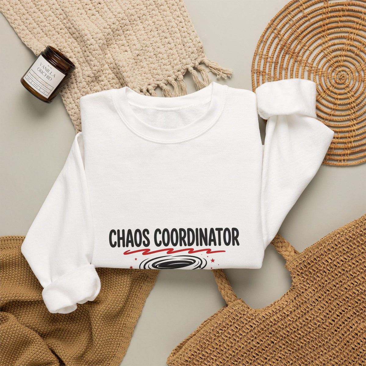 Chaos Coordinator Crewneck Sweatshirt | Funny Gift for Parents