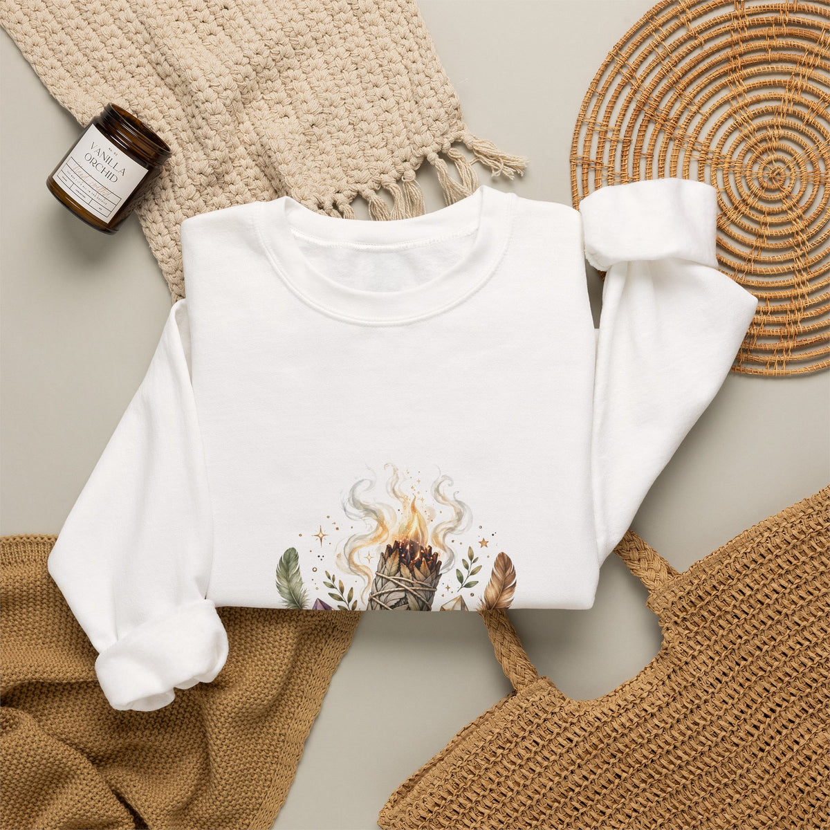 Good Vibes & Sage — Spiritual Sweatshirt