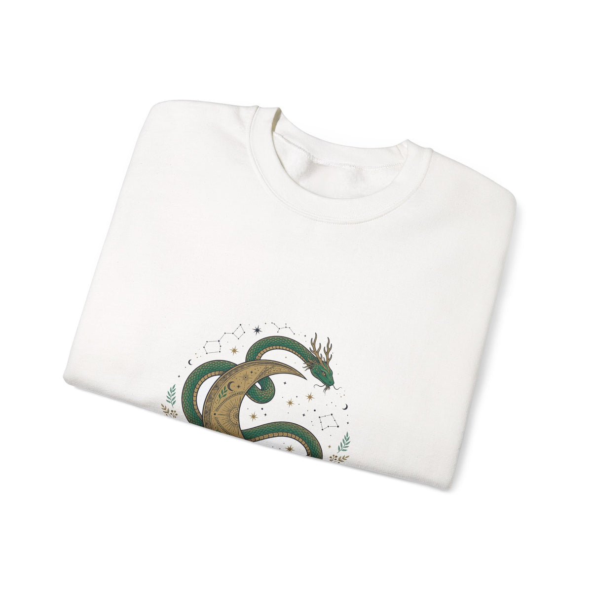 Celestial Snake and Moon Sweatshirt