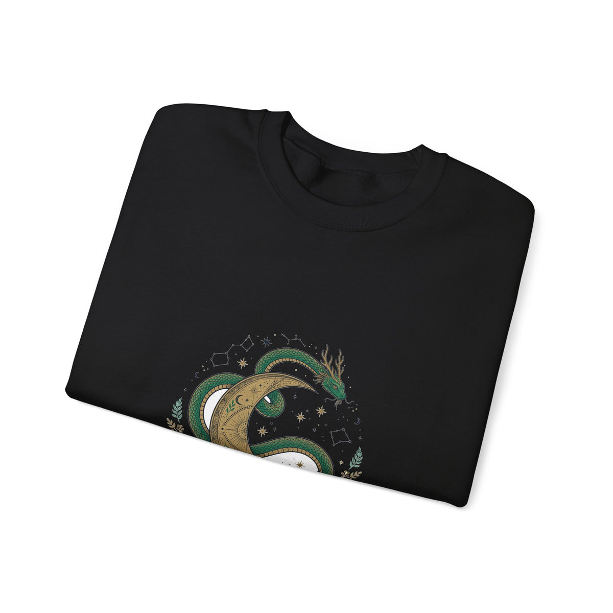 Celestial Snake and Moon Sweatshirt