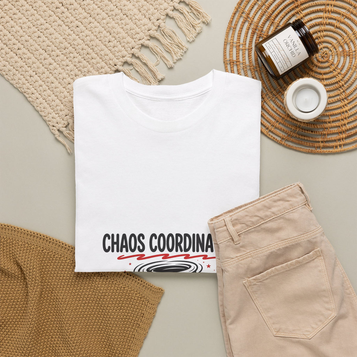 Chaos Coordinator Funny T-Shirt | Mom Life Tornado Tee