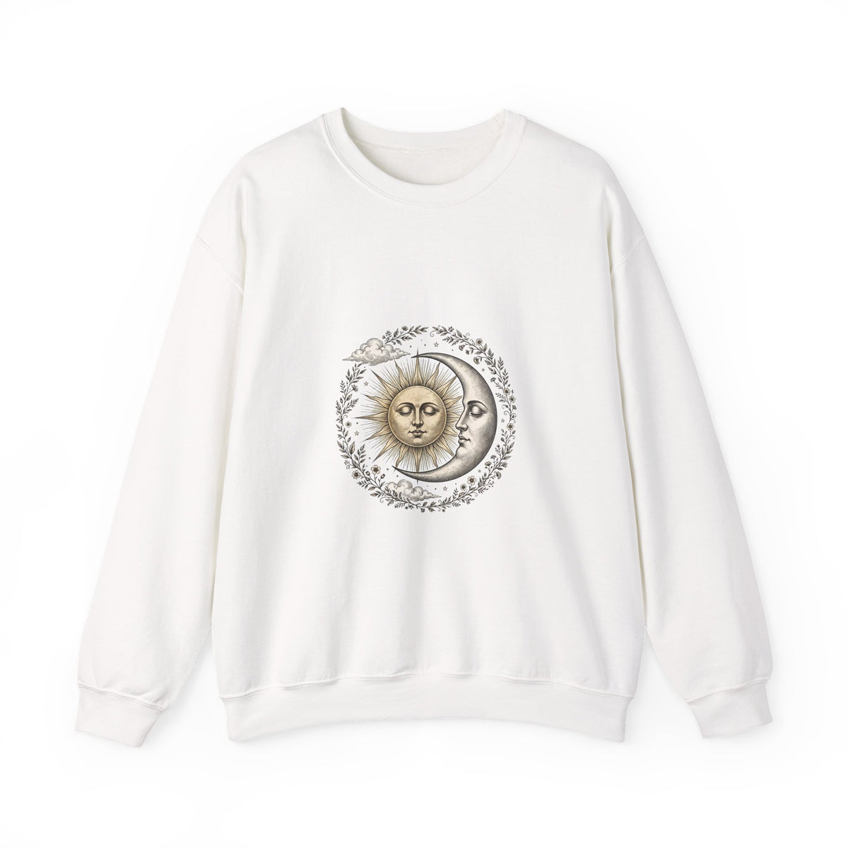 Vintage Celestial Sun and Moon Sweatshirt