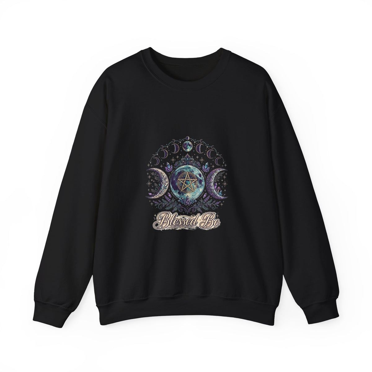 Blessed Be — Pagan Triple Moon Goddess Sweatshirt