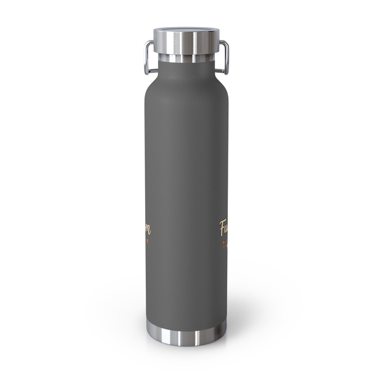 Fueled by Coffee & Sarcasm — Funny 22oz Copper Vacuum Insulated Bottle