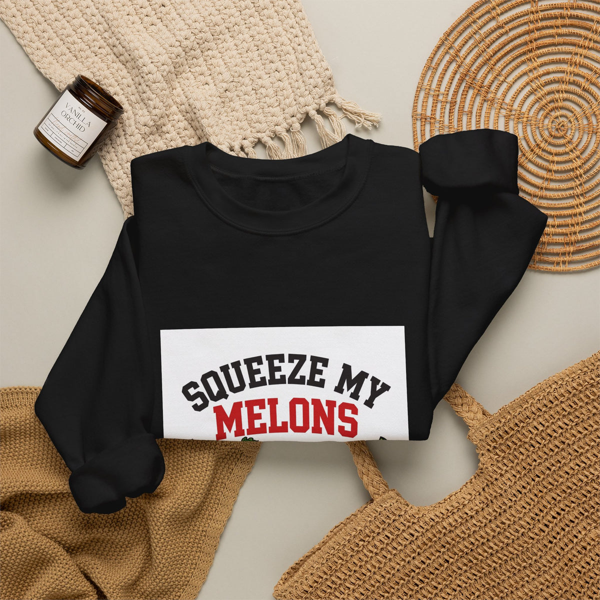 Squeeze My Melons — Funny Food Sweatshirt