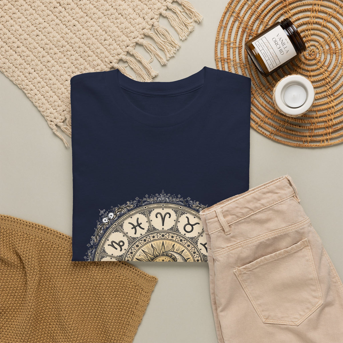 Zodiac Wheel Astrology T-Shirt | Celestial Horoscope Tee