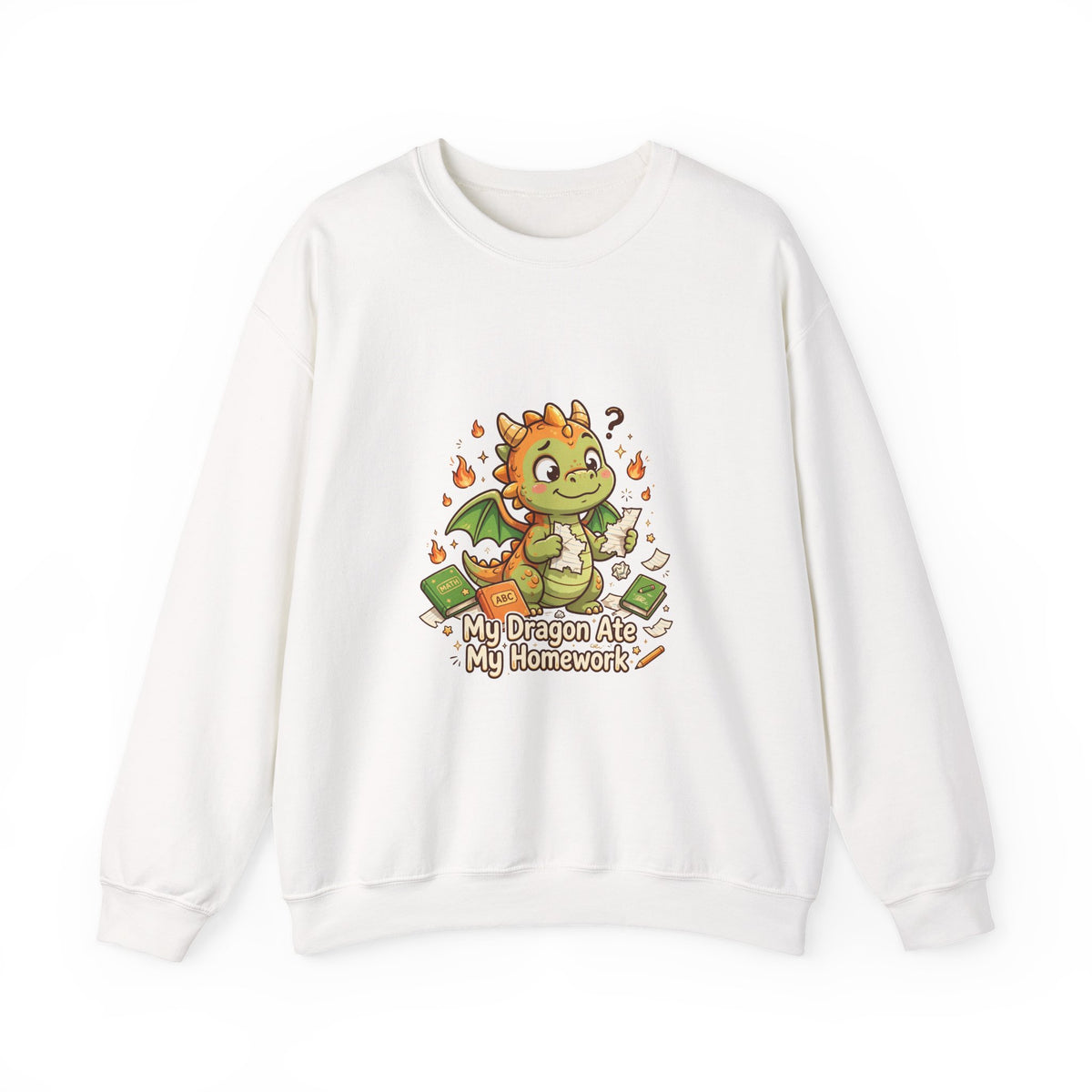 My Dragon Ate My Homework — Funny Dragon Sweatshirt