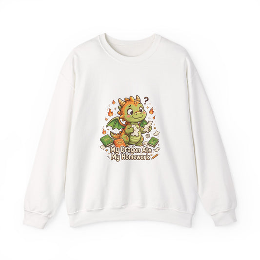 My Dragon Ate My Homework — Funny Dragon Sweatshirt