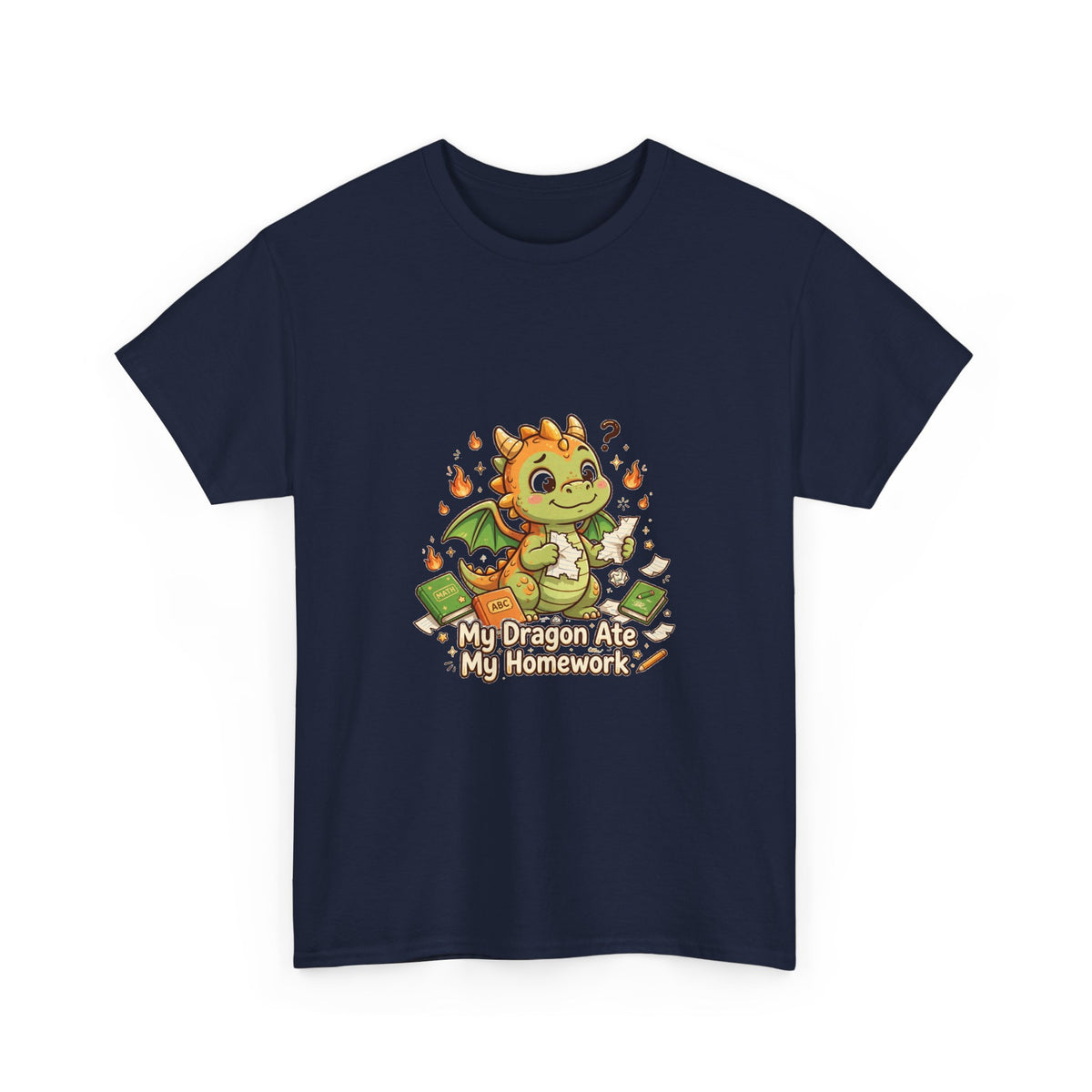 My Dragon Ate My Homework — Funny Dragon T-Shirt