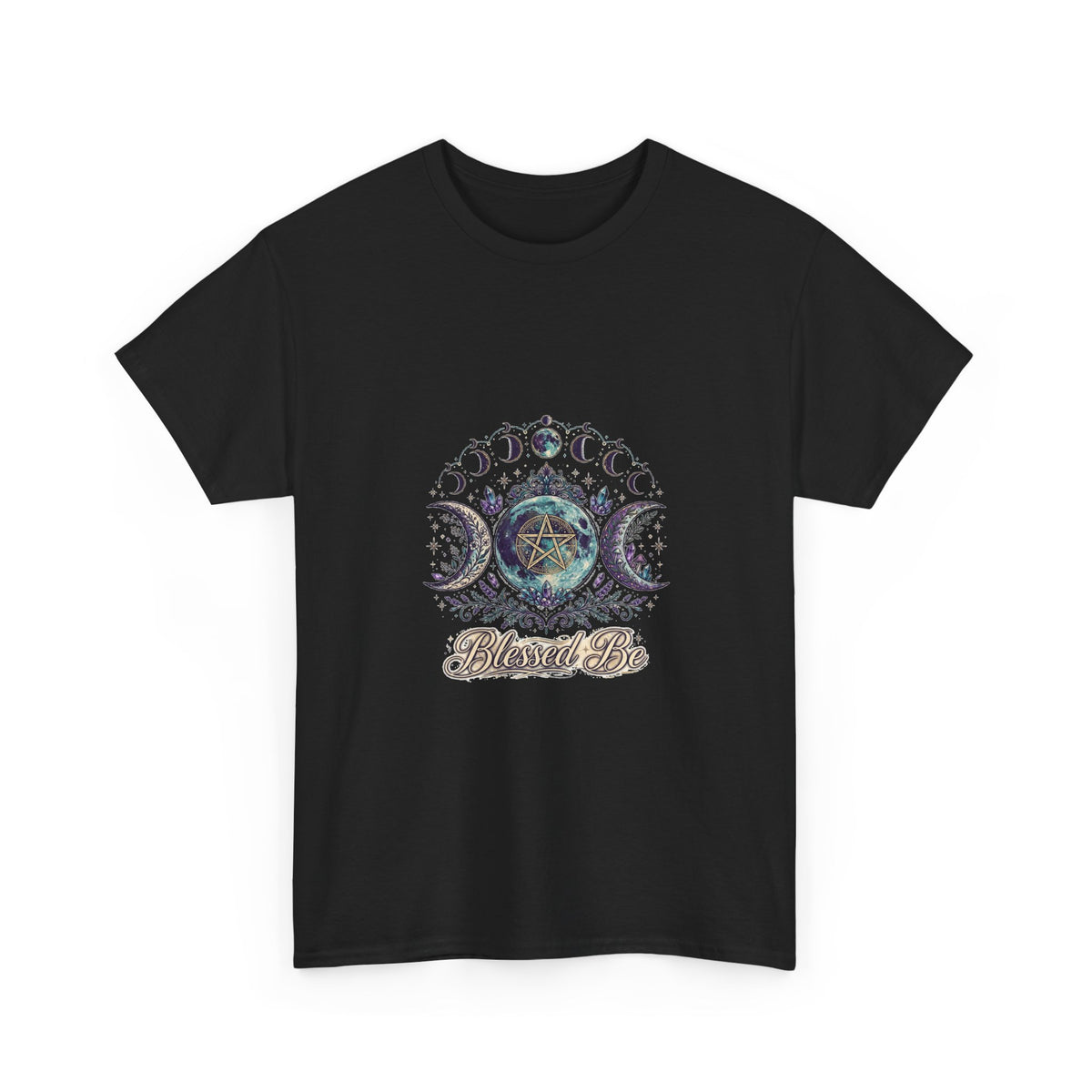 Blessed Be — Pagan Triple Moon Goddess T-Shirt