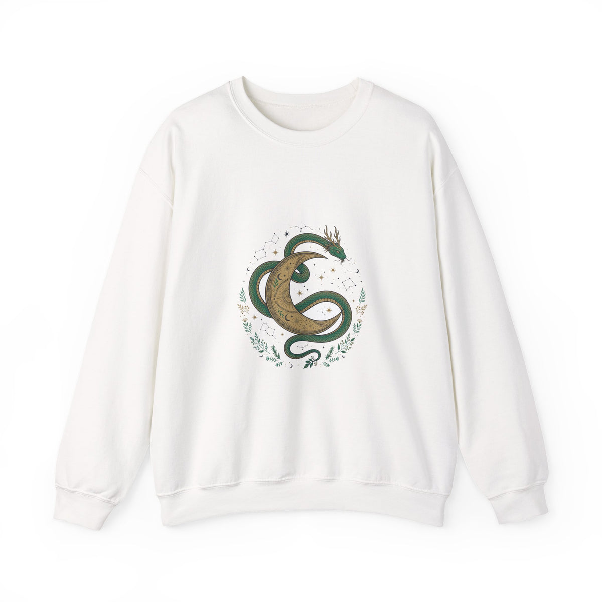 Celestial Snake and Moon Sweatshirt