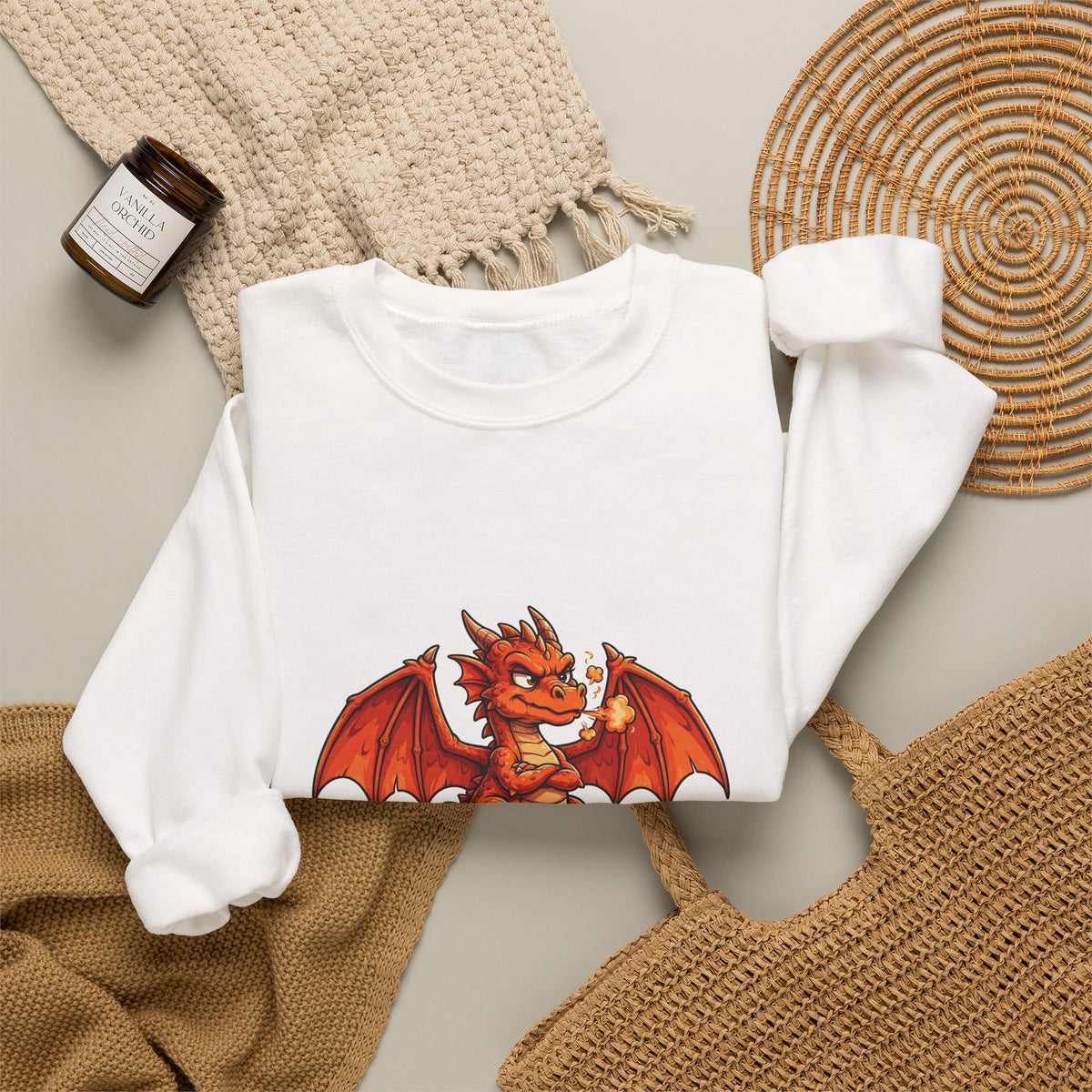 Don't Poke the Dragon — Funny Dragon Sweatshirt