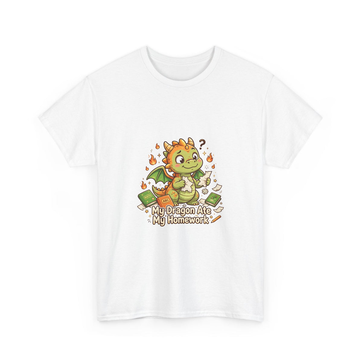 My Dragon Ate My Homework — Funny Dragon T-Shirt