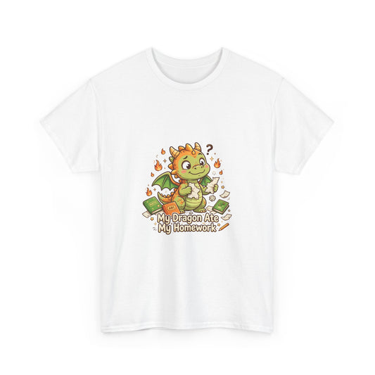 My Dragon Ate My Homework — Funny Dragon T-Shirt