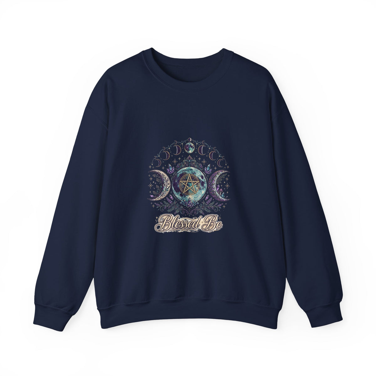 Blessed Be — Pagan Triple Moon Goddess Sweatshirt