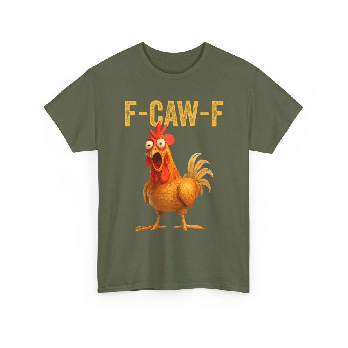 "F-CAW-F" Chicken T-Shirt – Funny Adult Humor Tee