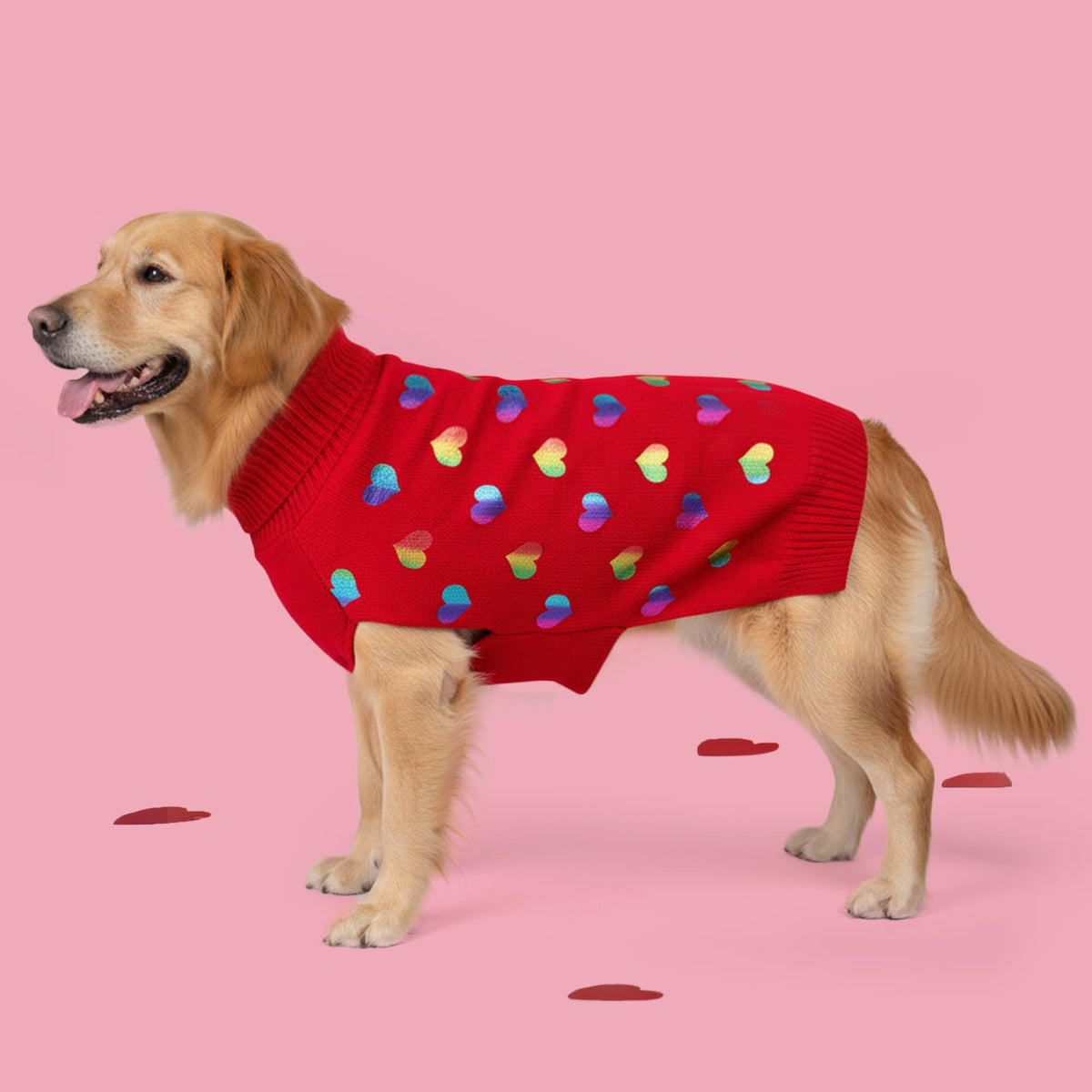 KYEESE Dog Christmas Sweater for Medium Large Dogs, Buffalo Plaid Reindeer