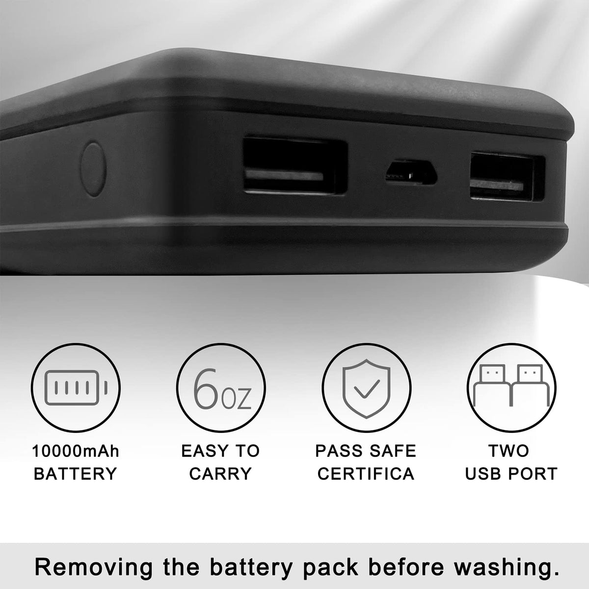 Loowoko Heated Vest for Men with Battery Pack Included