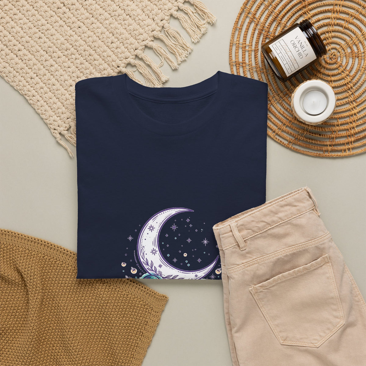 Mystical Mushroom Moon T-Shirt | Fairy Forest Tee