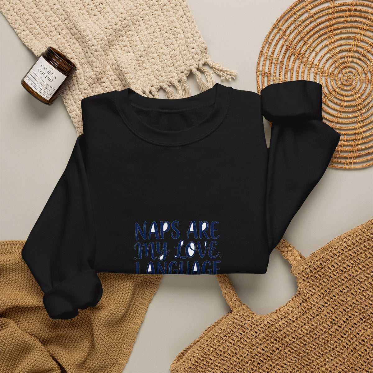 Naps Are My Love Language Funny Sweatshirt