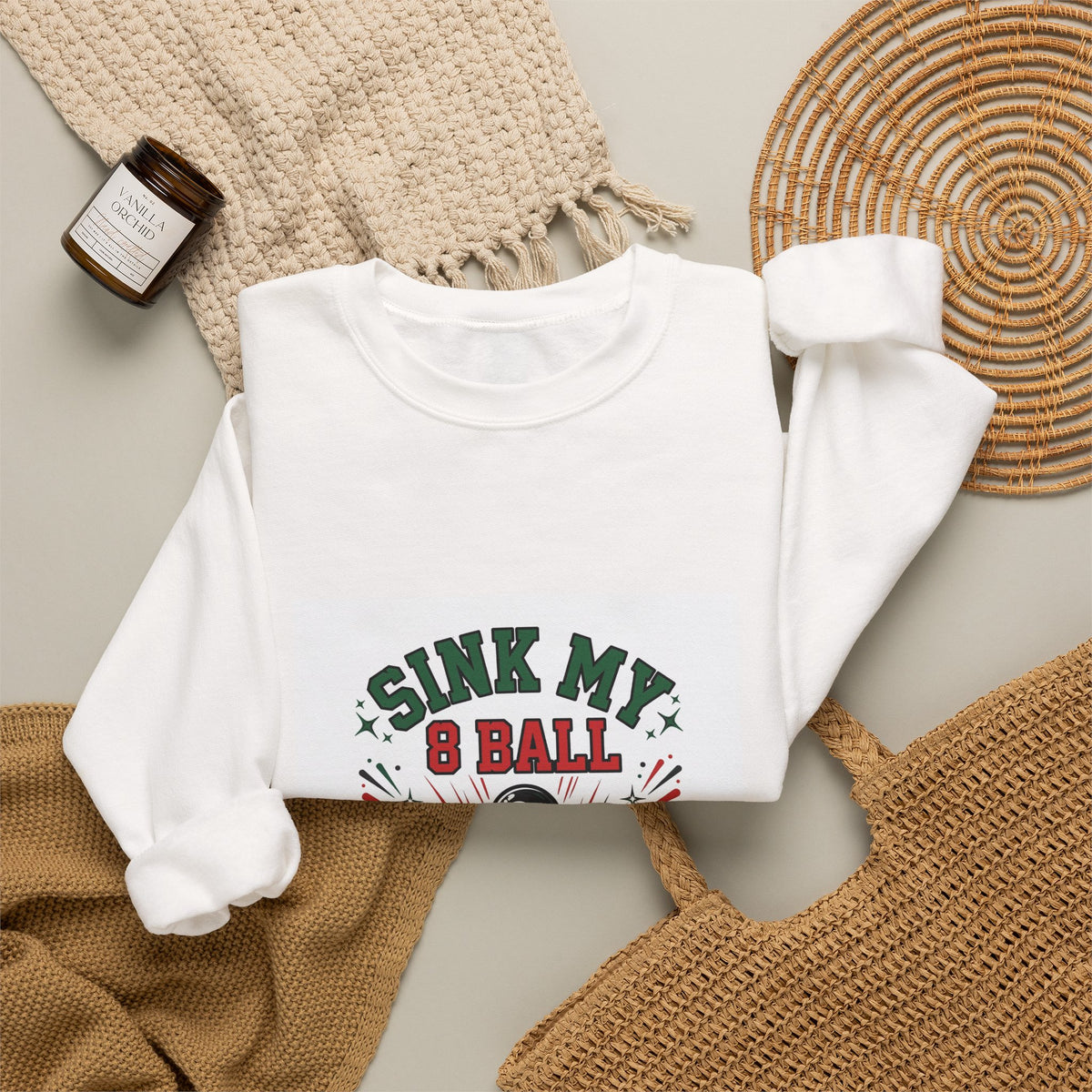 Sink My 8 Ball — Funny Pool Sweatshirt