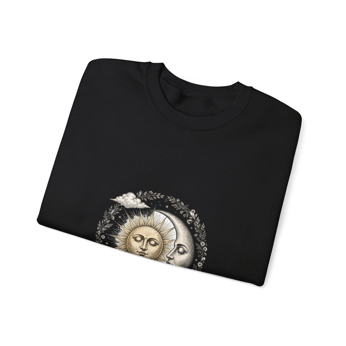 Vintage Celestial Sun and Moon Sweatshirt