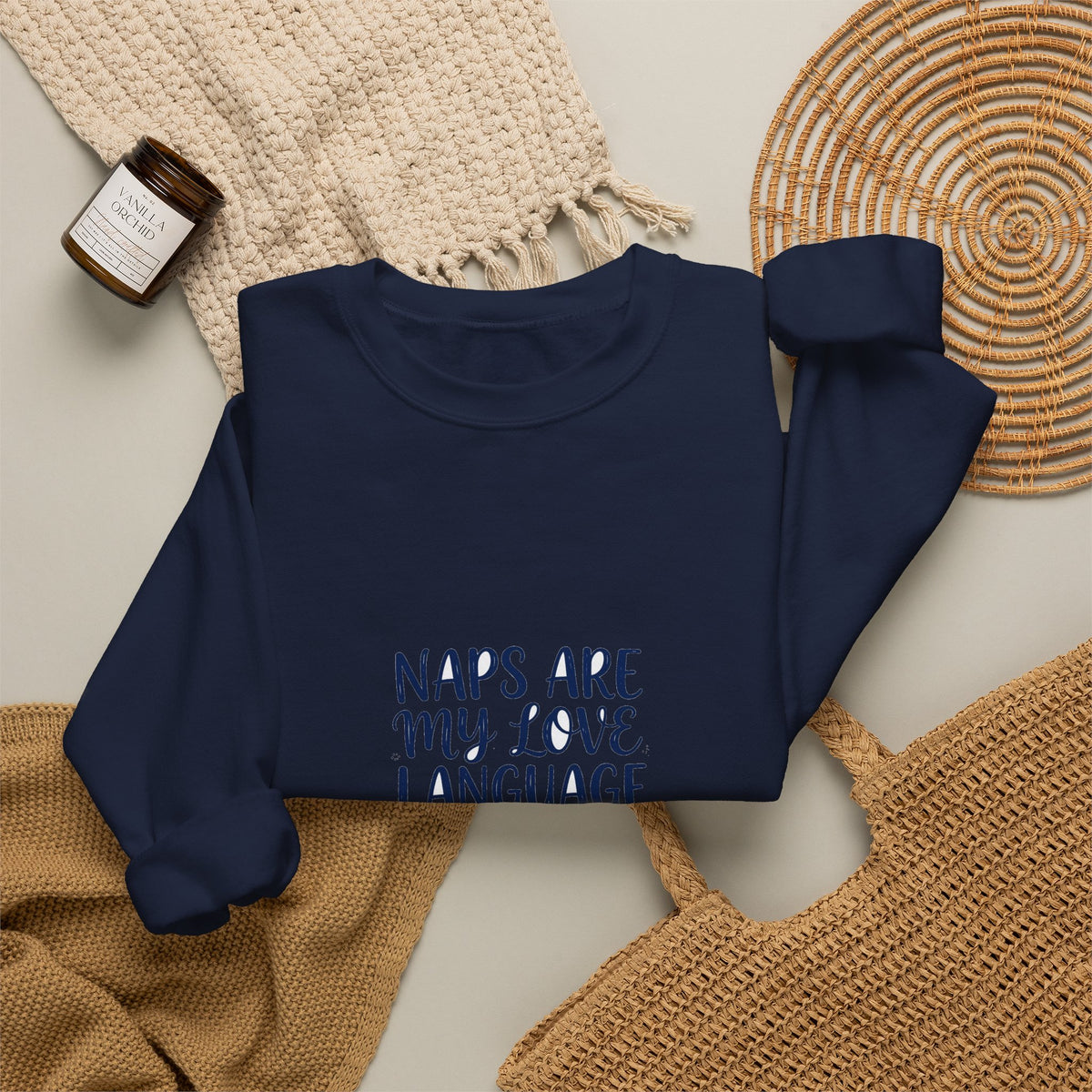 Naps Are My Love Language Funny Sweatshirt