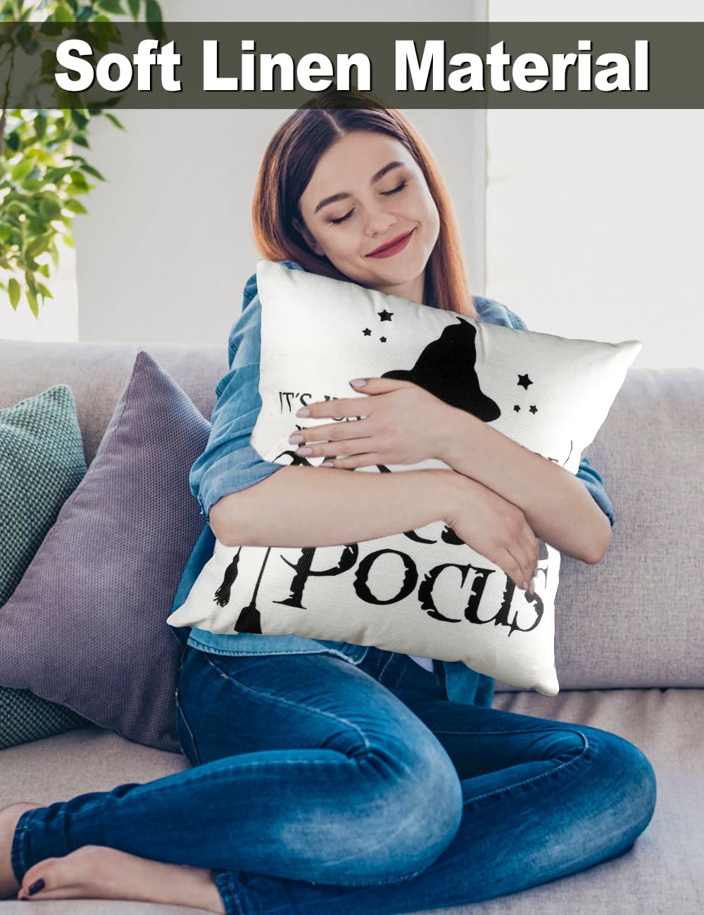 multiwins Christmas Pillow Covers 18x18 4Pcs Double-Sided Print Home Decor