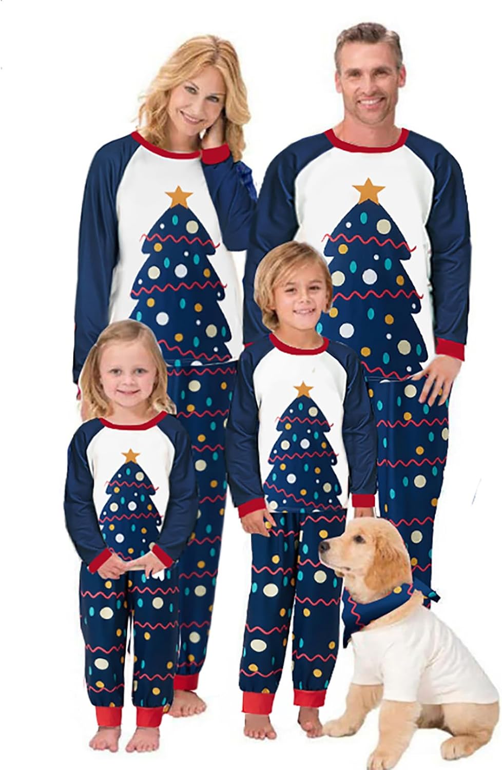 OAKFashion Christmas Family Pajamas Sets, Christmas Family Matching Pajamas Sleepwear Pjs